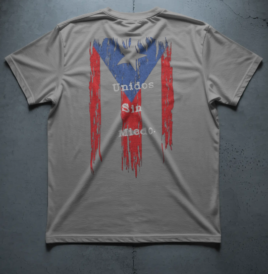 Unisex Unidos Sin Miedo – Puerto Rican Unity Tee