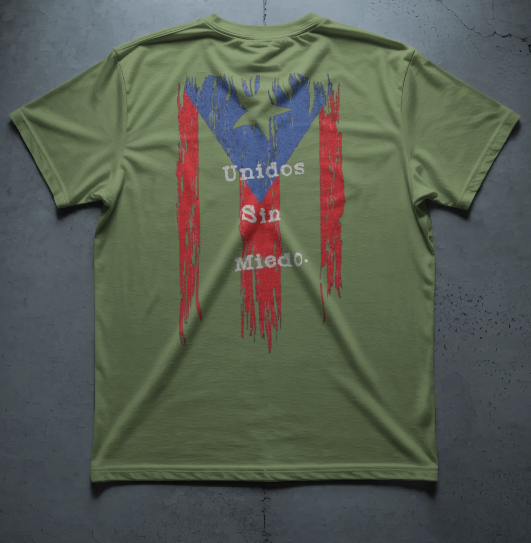 Unisex Unidos Sin Miedo – Puerto Rican Unity Tee
