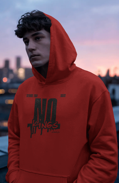 No Kings Unisex Hoodie – Anti-Authority Streetwear | Urban Byte