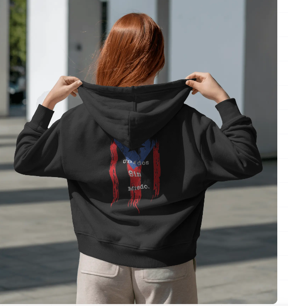 Unidos Sin Miedo Hoodie – Puerto Rican Pride Streetwear
