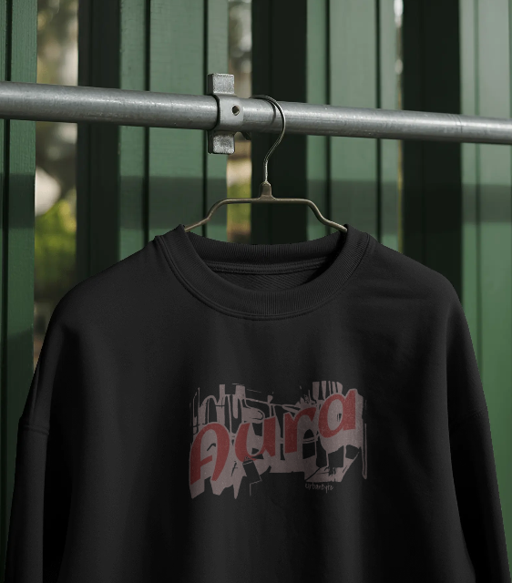 Aura Graffiti Sweatshirt – Unisex Streetwear Pullover | Urban Byte