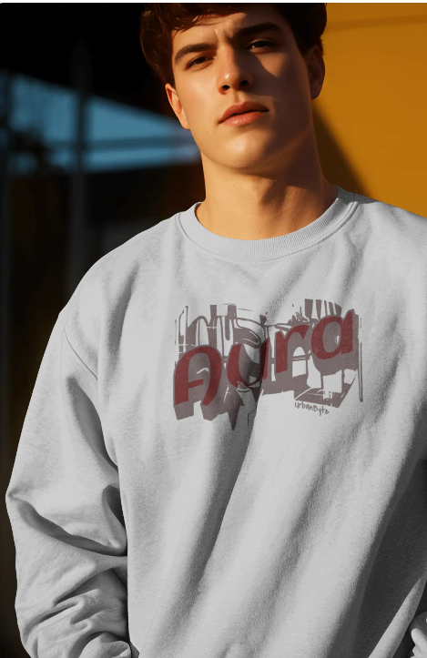 Aura Graffiti Sweatshirt – Unisex Streetwear Pullover | Urban Byte